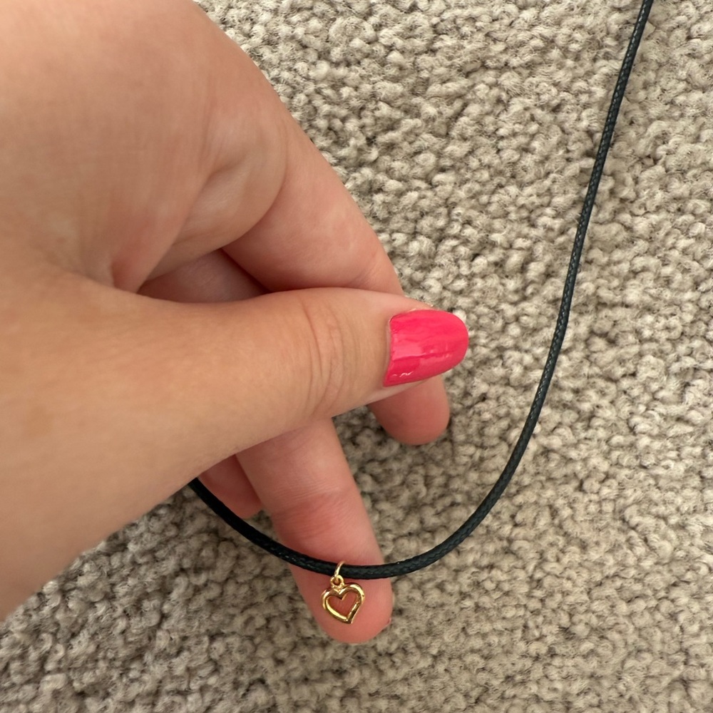 Gold Heart Pendant Necklace